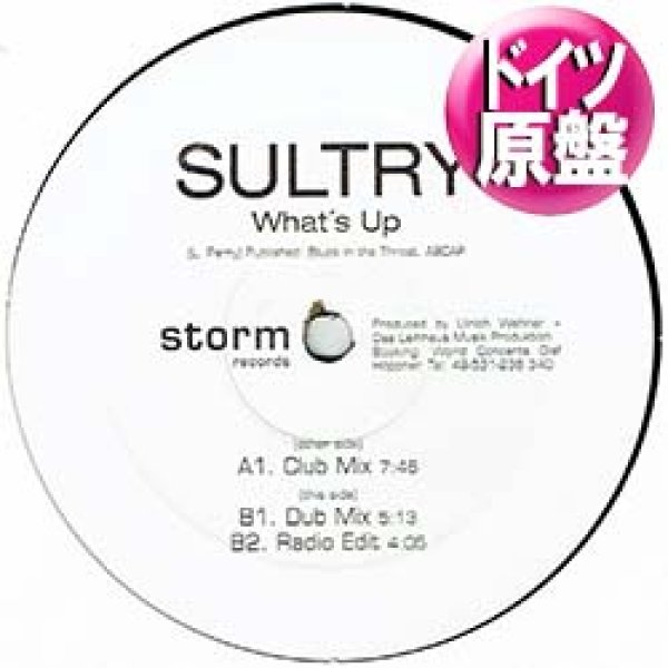 画像1: SULTRY / WHAT'S UP (独原盤/3VER) [◎中古レア盤◎お宝！少量生産！ドイツ版のみ！90's世界ヒットカバー！] (1)