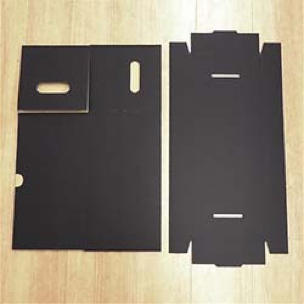 画像4: 【店頭のみ】7インチ専用 ふた付ダンボール (ブラック/150枚幅) [■備品■7インチの整理&収納に！丈夫で積み重ねOK！] (4)