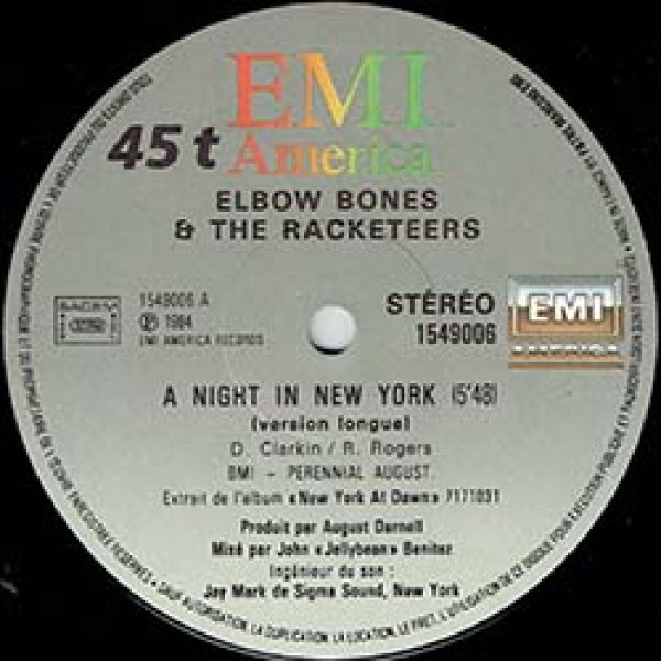 画像2: ELBOW BONES / A NIGHT IN NEW YORK (仏原盤/12"MIX) [◎中古レア盤◎お宝！ステッカー付フランス原盤！MUROプレイ！] (2)