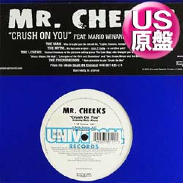 画像1: MR.CHEEKS feat MARIO WINANS / CRUSH ON YOU (米原盤/全2曲) [◎中古レア盤◎お宝！コレは原盤！人気メロウ！] (1)