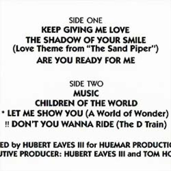 画像2: D TRAIN / いそしぎ (LP原盤/全8曲) [◎中古レア盤◎お宝！美品盤！本物の原盤！N.Y.ダンクラ名盤！] (2)