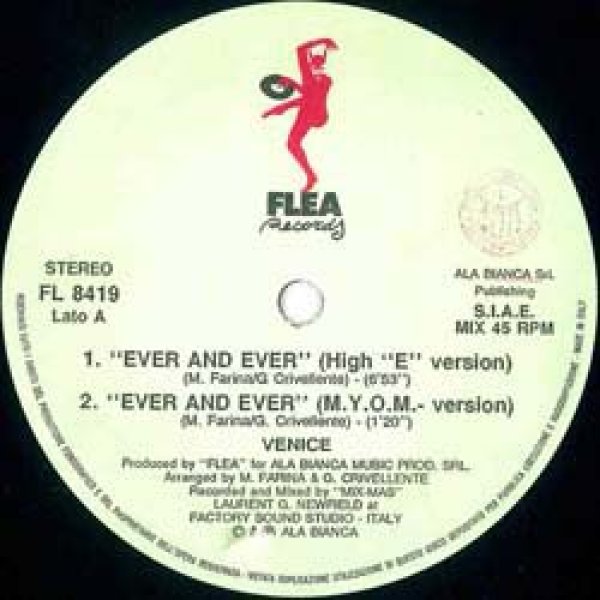 画像3: VENICE / EVER AND EVER (伊原盤/HIGH "E"MIX) [◎中古レア盤◎激レア！初回ジャケ原盤！イタリアのみ！] (3)
