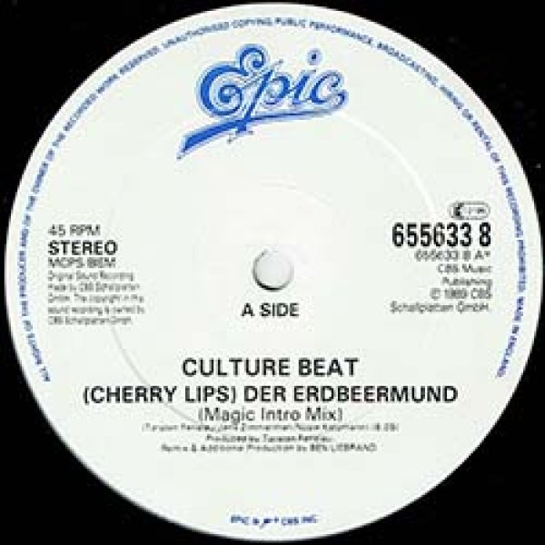 画像2: CULTURE BEAT / CHERRY LIPS (英原盤/B.LIEBRAND MIX) [◎中古レア盤◎お宝！コレはREMIX版！極上イビザ！] (2)