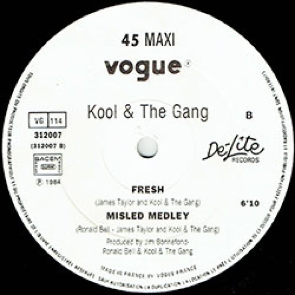画像4: KOOL & THE GANG / CHERISH + FRESHメドレー (仏原盤/12"MIX) [◎中古レア盤◎お宝！フランス版ジャケ！波の音MIX！] (4)