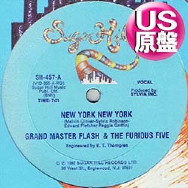 画像1: GRANDMASTER FLASH & F.FIVE / NEW YORK NEW YORK (米原盤/12"MIX) [◎中古レア盤◎お宝！本物のUS原盤！インスト入り！] (1)