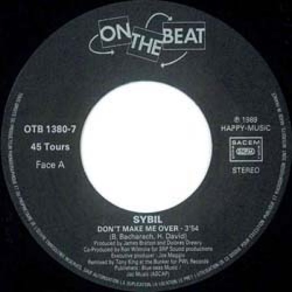 画像2: SYBIL / DON'T MAKE ME OVER (7インチ) [◎中古レア盤◎お宝！美A級品！フランス版ジャケ7"！グランドビート名曲！] (2)