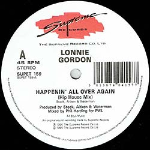 画像3: LONNIE GORDON / HAPPENIN' ALL OVER AGAIN (英原盤/全2曲) [◎中古レア盤◎激レア！超哀愁イタロ！貴重ジャケ！] (3)