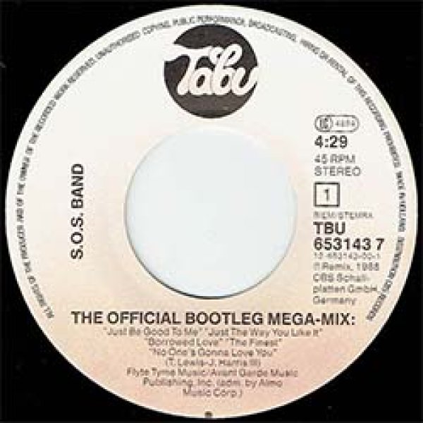 画像3: THE S.O.S. BAND / メガMIX & TAKE YOUR TIME (7インチMIX) [◎中古レア盤◎お宝！美A級品！別MIX！即戦力！DJなら欲しい1枚！] (3)