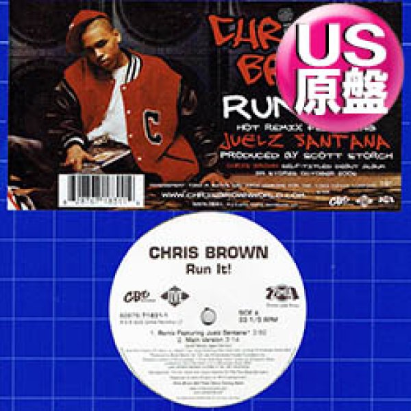 画像1: CHRIS BROWN / RUN IT (米原盤/4VER) [◎中古レア盤◎お宝！コレは原盤！衝撃のデビュー曲！] (1)