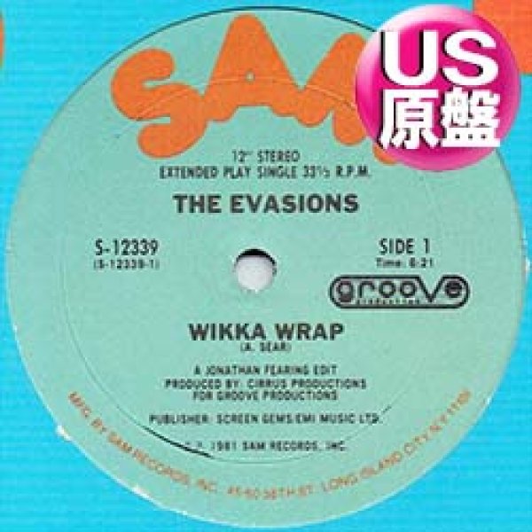 画像1: THE EVASIONS / WIKKA WRAP (米原盤/2VER) [◎中古レア盤◎お宝！本物のUS原盤！"FUNKIN' FOR JAMAICA"使い！] (1)