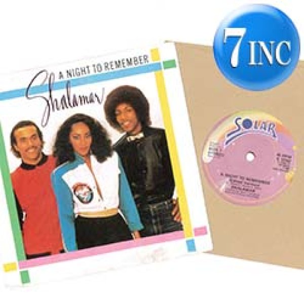 画像1: SHALAMAR / A NIGHT TO REMEMBER (7インチMIX) [◎中古レア盤◎激レア！英国版7"のみの別MIX！涙のリメンバー！] (1)