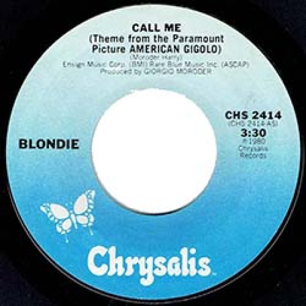 画像3: BLONDIE / CALL ME (7インチ) [◎中古レア盤◎激レア！マニア歓喜のUS版白黒ジャケ7"！インスト入り！] (3)
