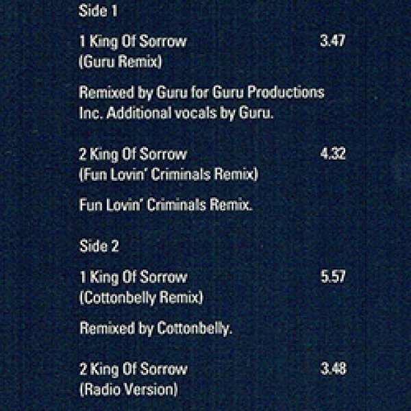 画像2: SADE / KING OF SORROW (UKプロモ/REMIX) [◎中古レア盤◎お宝！美品！非売品ジャケ！GURUリミックス！] (2)