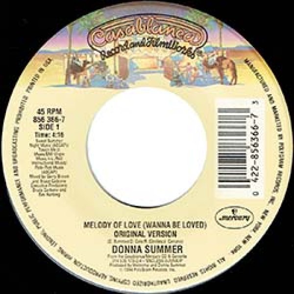 画像3: DONNA SUMMER / クリスマスソング & MELODY OF LOVE (7インチ) [◎中古レア盤◎激レア！なんと新品同様の美品！X'MAS定番 & ハウス名曲！] (3)