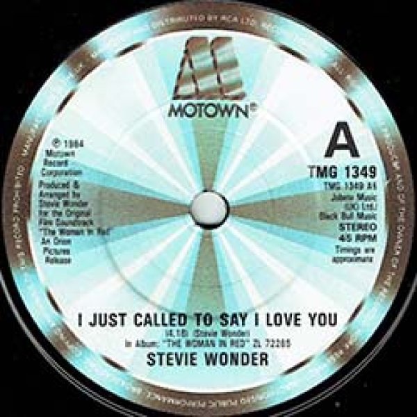 画像3: STEVIE WONDER / I JUST CALLED TO SAY I LOVE YOU (7インチMIX) [◎中古レア盤◎お宝！英国版ジャケ！7"MIX+インスト！] (3)