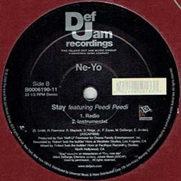 画像3: NE-YO / SO SICK & STAY (米原盤/全2曲) [◎中古レア盤◎お宝！ステッカー付原盤！豪華2曲入り版！] (3)