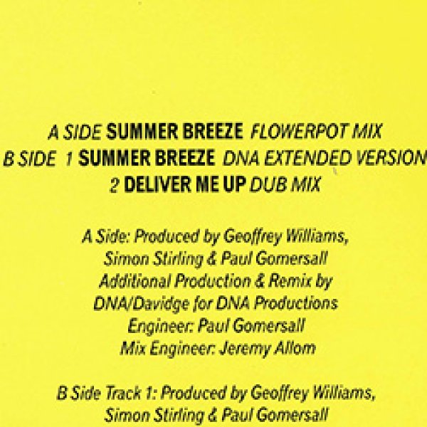 画像2: GEOFFREY WILLIAMS / SUMMER BREEZE (英原盤/REMIX) [◎中古レア盤◎激レア！英国のみ！本物の原盤！お洒落カバー！] (2)