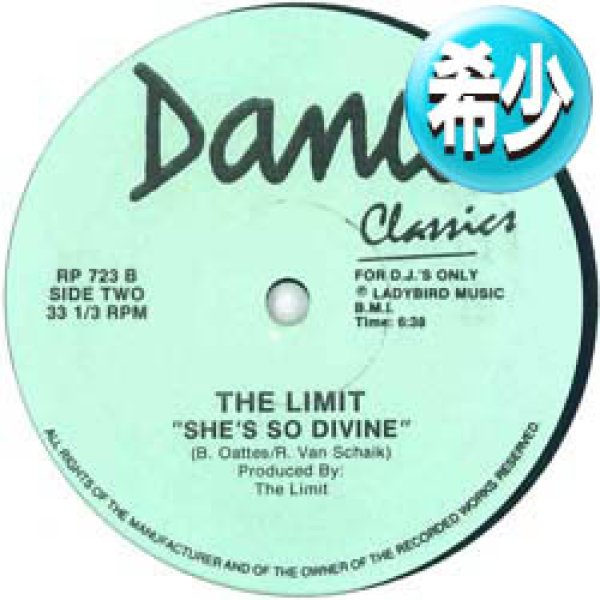 画像1: THE LIMIT / SHE'S SO DIVINE (全2曲) [◎中古レア盤◎お宝！極上N.Y.ダンクラ！A面はマル秘MIX！] (1)