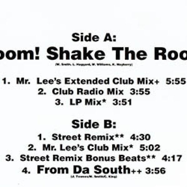 画像2: DJ JAZZY JEFF & FRESH PRINCE / BOOM SHAKE THE ROOM (欧州原盤/6VER) [◎中古レア盤◎お宝！本物の原盤！PARTYラップ名曲！] (2)