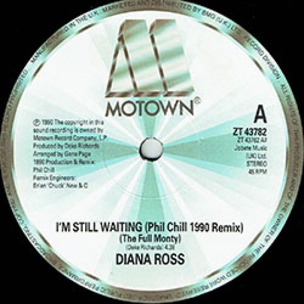 画像3: DIANA ROSS / I'M STILL WAITING (英原盤/90's REMIX) [◎中古レア盤◎お宝！本物の原盤！90年MIX！MURO！] (3)
