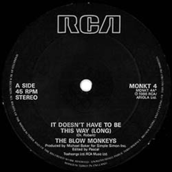 画像2: BLOW MONKEYS / BE THIS WAY (英原盤/12"MIX) [◎中古レア盤◎お宝！美A級品！ジャケ付原盤！爽快オシャレ！MURO！] (2)