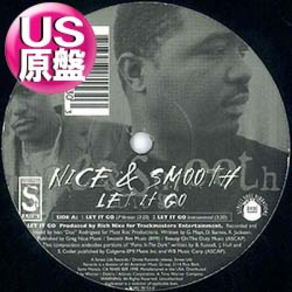 画像1: NICE & SMOOTH / LET IT GO (米原盤/全2曲) [◎中古レア盤◎お宝！本物の原盤！哀愁「PIANO IN THE DARK」使い！] (1)
