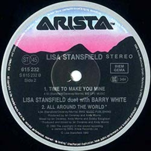 画像3: LISA STANSFIELD & BARRY WHITE / ALL AROUND THE WORLD (独原盤/別MIX) [◎中古レア盤◎激レア！ドイツオンリー！幻の「デュエットMIX」！] (3)