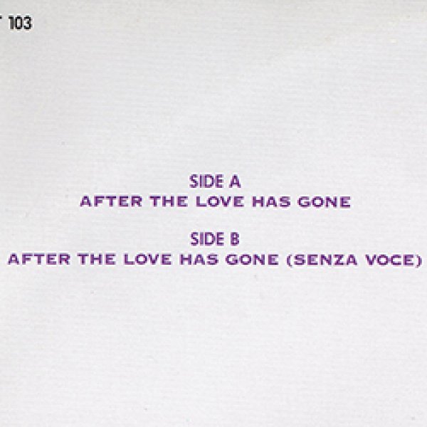 画像2: PRINCESS / AFTER THE LOVE HAS GONE (英原盤/12"MIX) [◎中古レア盤◎お宝！ジャケ付原盤！ロングMIX！1面使用！] (2)