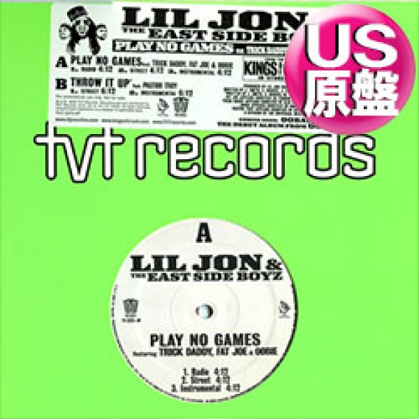 画像1: LIL JON & THE EAST SIDE BOYZ feat TRICK DADDY, FAT JOE & OOBIE / PLAY NO GAMES (USプロモ/全2曲) [◎中古レア盤◎お宝！本物のUS原盤！2000年以降の人気レコード！] (1)