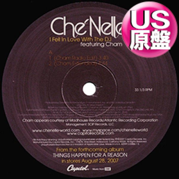 画像1: CHE'NELLE / I FELL IN LOVE WITH THE DJ (米原盤/4VER) [◎中古レア盤◎お宝！コレは原盤！デビュー曲！DJ賛歌！] (1)