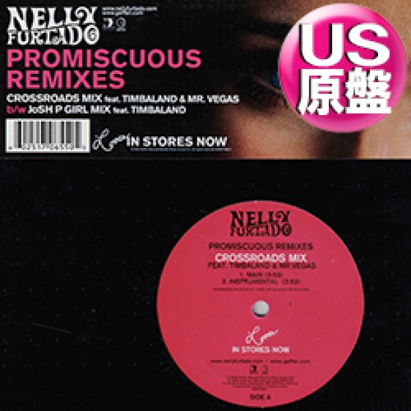 画像1: NELLY FURTADO / PROMISCUOUS (米原盤/REMIX) [◎中古レア盤◎お宝！本物のUS原盤！2000年以降の人気レコード！] (1)