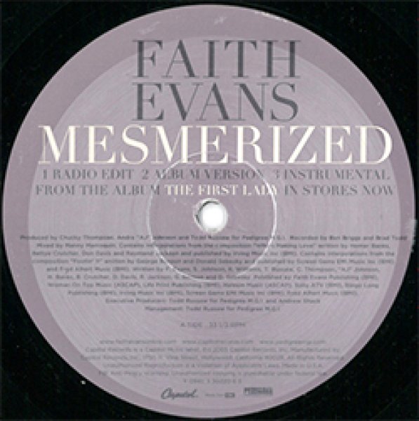 画像2: FAITH EVANS / MESMERIZED & GOIN' OUT (米原盤/全2曲) [◎中古レア盤◎お宝！本物のUS原盤！2000年以降の人気レコード！] (2)