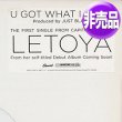 画像1: LETOYA / U GOT WHAT I NEED (USプロモ/3VER) [◎中古レア盤◎お宝！本物のUS原盤！2000年以降の人気レコード！] (1)