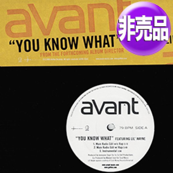 画像1: AVANT feat LIL' WAYNE / YOU KNOW WHAT (USプロモ/3VER) [◎中古レア盤◎お宝！本物のUS原盤！2000年以降の人気レコード！] (1)