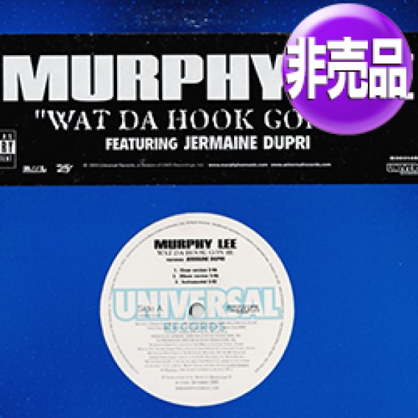 画像1: MURPHY LEE feat JERMAINE DUPRI / WAT DA HOOK GON BE (USプロモ/3VER) [◎中古レア盤◎お宝！本物のUS原盤！2000年以降の人気レコード！] (1)