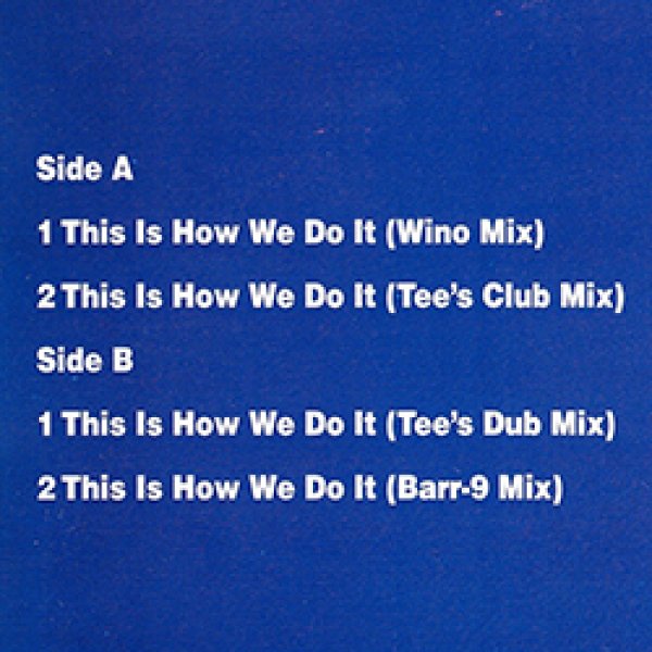 画像3: MONTELL JORDAN / THIS IS HOW WE DO IT (英原盤/REMIX) [◎中古レア盤◎お宝！別内容！UKリミックス！] (3)