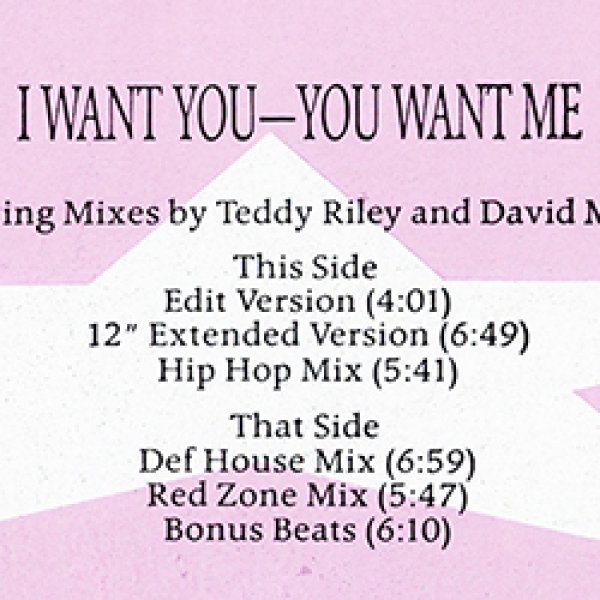 画像2: STARPOINT / I WANT YOU YOU WANT ME (USプロモ/6VER) [◎中古レア盤◎お宝！ステッカー付プロモ！哀愁歌モノ傑作！] (2)