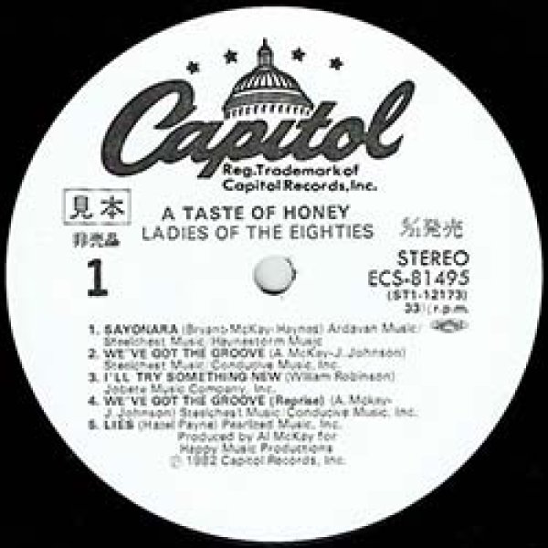 画像2: A TASTE OF HONEY / サヨナラ (LP原盤/全10曲) [◎中古レア盤◎お宝！美品！白ラベル非売品！"サヨナラ"収録！最強ダンクラ！] (2)