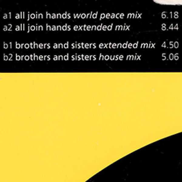 画像2: CE CE ROGERS / ALL JOIN HANDS (英原盤/12"MIX) [◎中古レア盤◎お宝！英国のみ！世界平和ジャケ！2曲入り版！] (2)