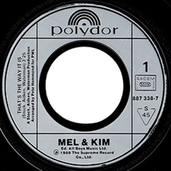 画像3: MEL & KIM / THAT'S THE WAY IT IS (7インチ) [◎中古レア盤◎お宝！フランス版ジャケ7"！マハラジャ！] (3)