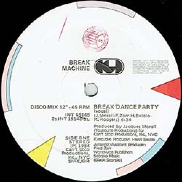画像3: BREAK MACHINE / BREAK DANCE PARTY (伊原盤/12"MIX) [◎中古レア盤◎お宝！滅多に無い美品！イタリア版ジャケ原盤！] (3)