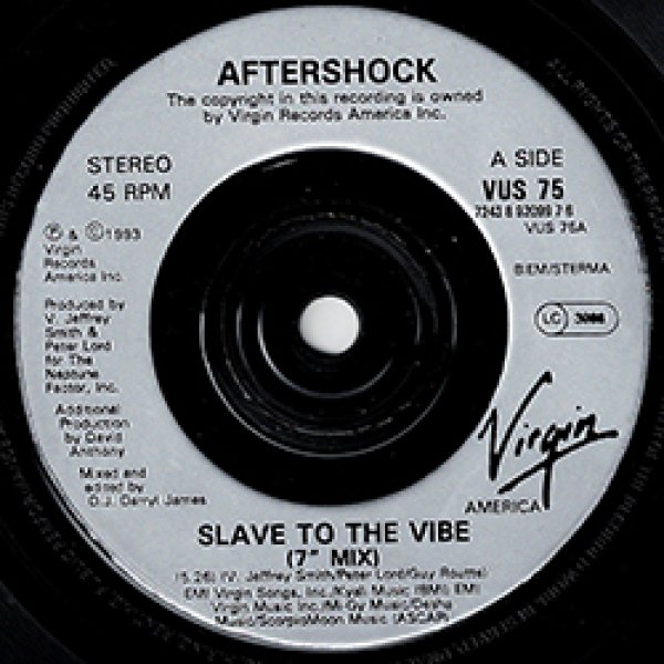 画像2: AFTERSHOCK / SLAVE TO THE VIBE (7インチMIX) [◎中古レア盤◎お宝！英国版ジャケ7"MIX！哀愁ハウス傑作！] (2)