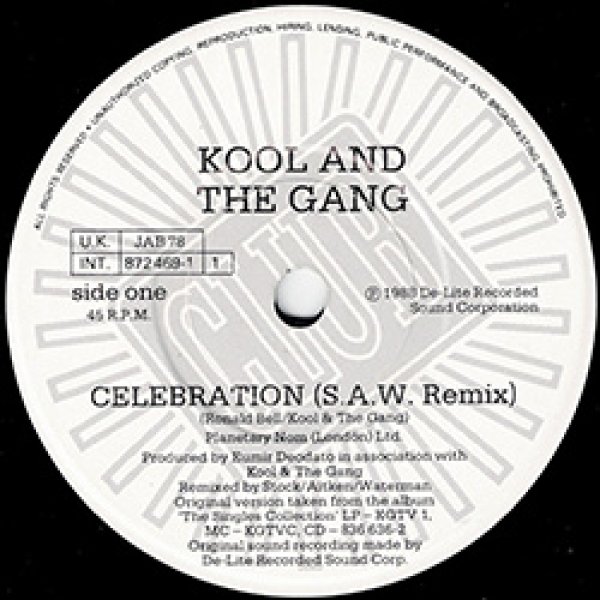 画像3: KOOL & THE GANG / CELEBRATION 88年MIX (7インチMIX) [◎中古レア盤◎お宝！英国版7"MIX！88年MIX！] (3)