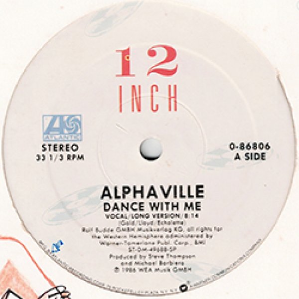 画像2: ALPHAVILLE / DANCE WITH ME (米原盤/12"MIX) [◎中古レア盤◎お宝！少量生産US原盤！お探しのロングMIX！] (2)