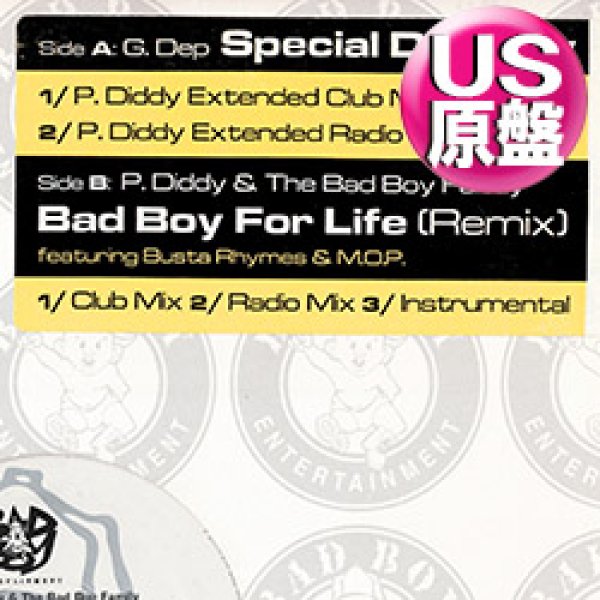 画像1: P.DIDDY feat BUSTA RHYMES & M.O.P. / BAD BOY FOR LIFE (米原盤/REMIX) [◎中古レア盤◎お宝！本物のUS原盤！2000年以降人気レコード！] (1)