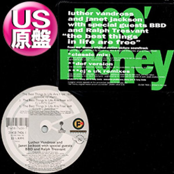 画像1: JANET & LUTHER.V / THE BEST THINGS IN LIFE ARE FREE (米原盤/6VER) [◎中古レア盤◎お宝！シュリンク付！ステッカー付US原盤！] (1)