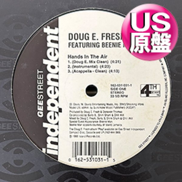 画像1: DOUG E. FRESH feat BEENIE MAN / HANDS IN THE AIR (米原盤/6VER) [◎中古レア盤◎お宝！本物の原盤！大ネタ使い！90'sミドル！] (1)