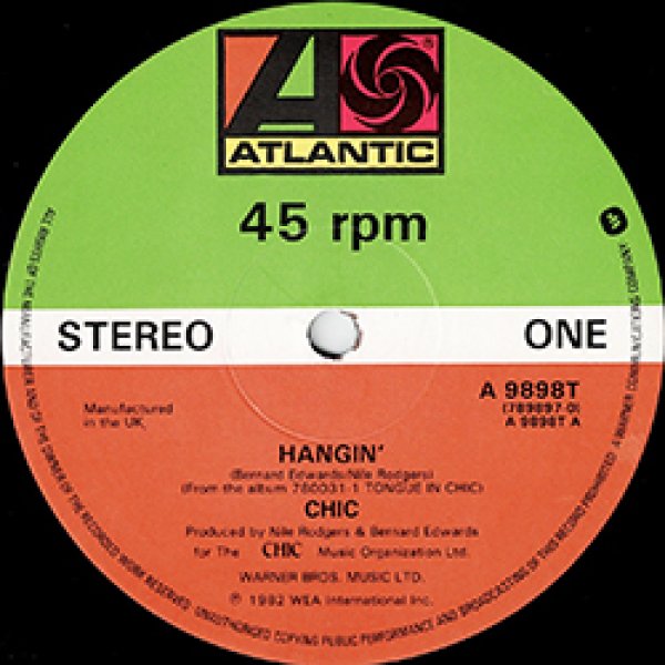 画像3: CHIC / HANGIN' + 2曲 (英原盤/全3曲) [◎中古レア盤◎お宝！英国版ジャケ原盤！豪華3曲！80's初期ダンクラ！] (3)