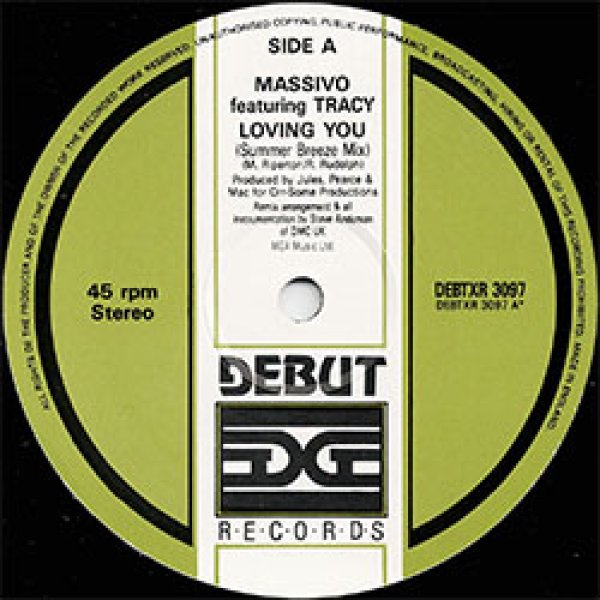 画像3: MASSIVO / LOVING YOU (英原盤/REMIX) [◎中古レア盤◎お宝！本物のREMIX原盤！最強「サマーブリーズMIX」版！] (3)