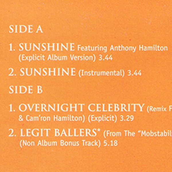 画像2: TWISTA / SUNSHINE + 2曲 (欧州原盤/全3曲) [◎中古レア盤◎お宝！ジャケ付原盤！「LOVELY DAY」使い！] (2)